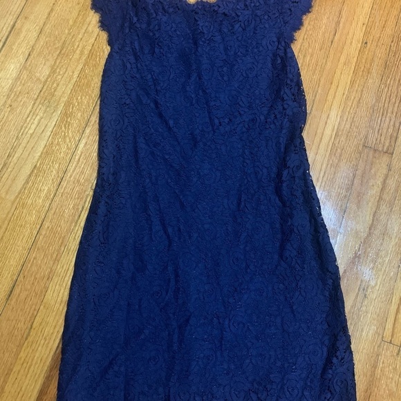 Diane Von Furstenberg DVF Barbara Lace Dress Midnight sz 10 MSRP $368 - Picture 3 of 11